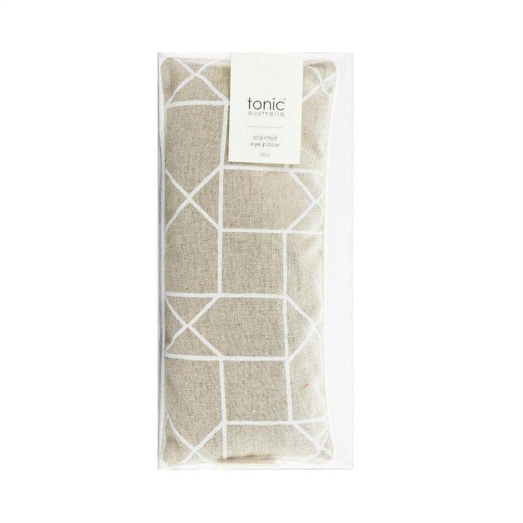 Tonic Scented Eye Pillow Geo White
