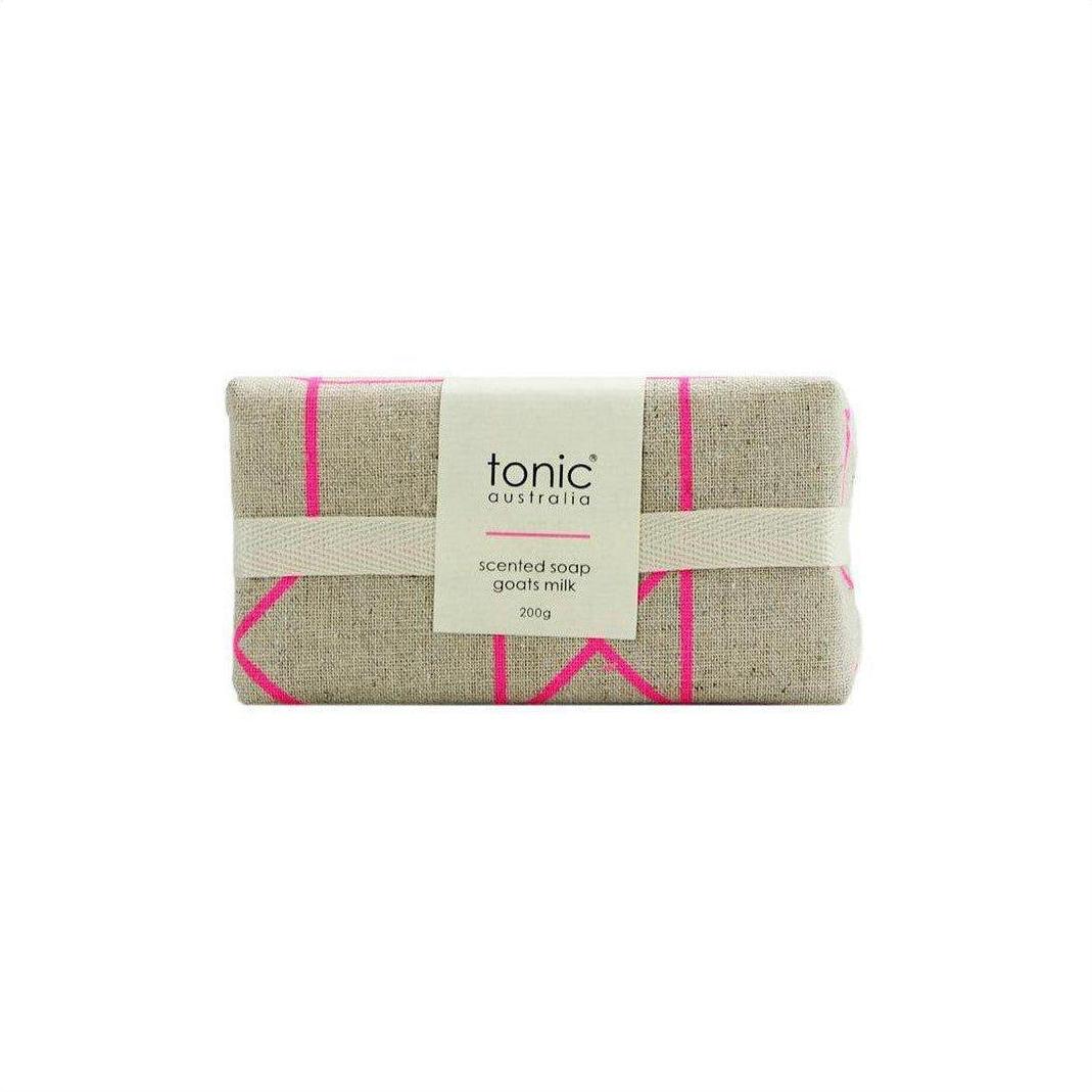 Tonic Scented Goats Milk Soap - Geo Pink