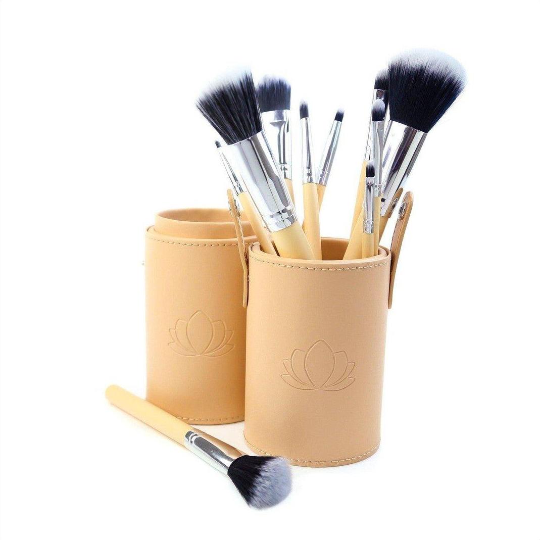 Travel Makeup Brush Set - Sand Dollar