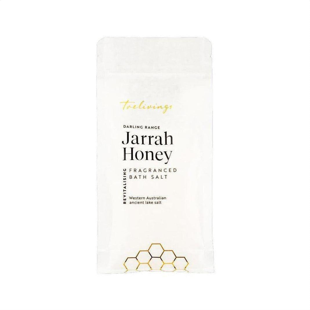 Trelivings Darling Range Jarrah Honey Fragranced Revitalising Bath Salt Pouch Refill 300g - Cosmetics Fragrance Direct-9343055098198