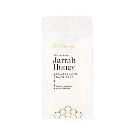 Trelivings Darling Range Jarrah Honey Fragranced Revitalising Bath Salt Pouch Refill 300g - Cosmetics Fragrance Direct-9343055098198