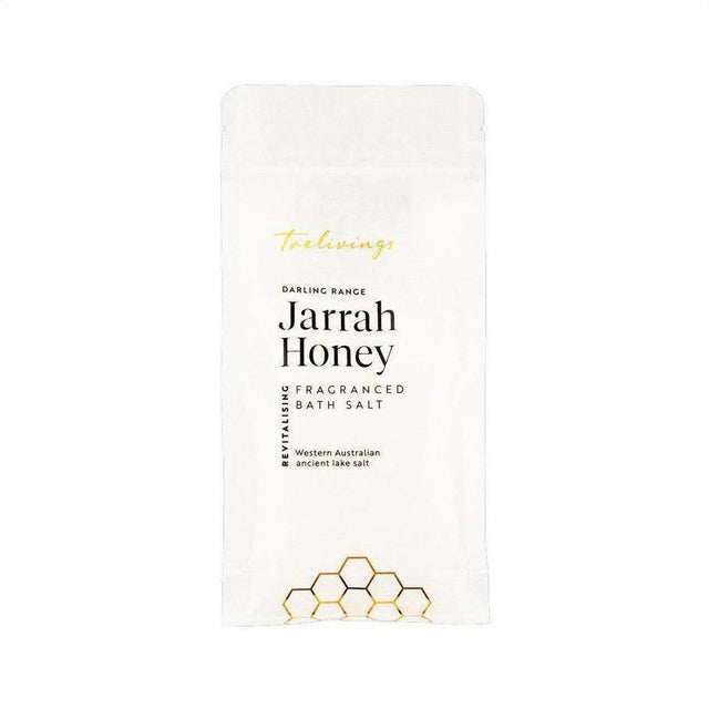 Trelivings Darling Range Jarrah Honey Fragranced Revitalising Bath Salt Pouch Refill 300g - Cosmetics Fragrance Direct-9343055098198