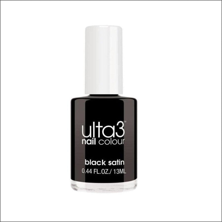 Ulta3 Nail Polish Black Satin 13ml - Cosmetics Fragrance Direct-9327423004479