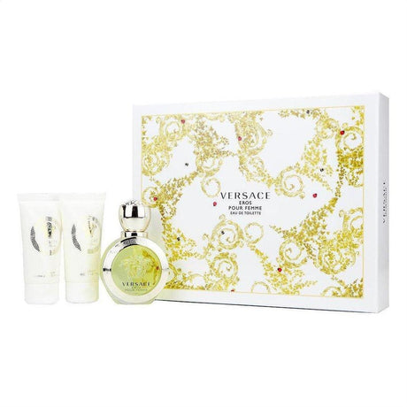 Versace Eros Pour Femme Eau de Toilette 50ml Gift Set - Cosmetics Fragrance Direct-8.011E+12