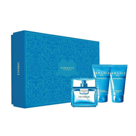 Versace Man Eau Fraiche Eau de Toilette 50ml 3 Piece Gift Set - Cosmetics Fragrance Direct-92465460