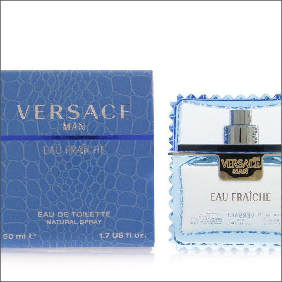 Versace Man Eau Fraiche Eau de Toilette Spray 50ml - Cosmetics Fragrance Direct-8018365500020