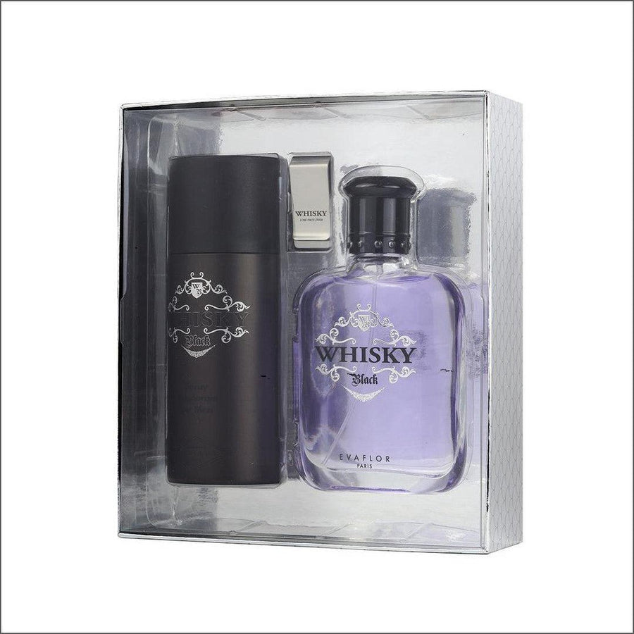 Whisky Black Eau De Toilette 100ml 3 Piece Gift Set - Cosmetics Fragrance Direct-3509169930175