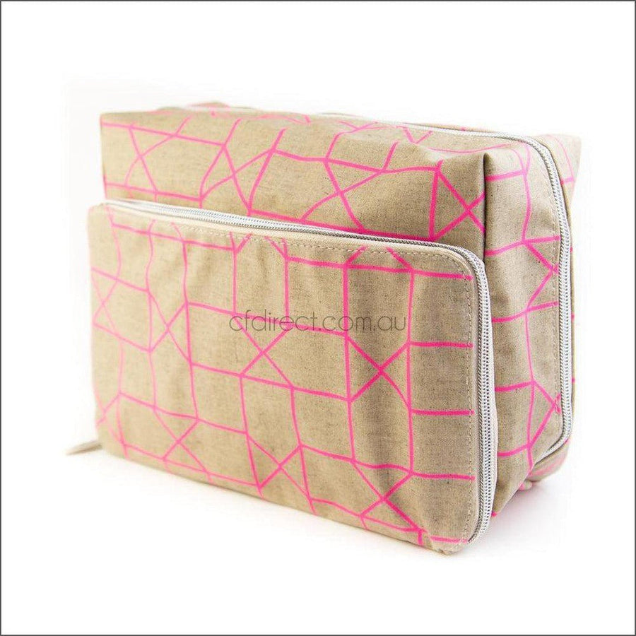 X-Large Wash Bag - Geo Pink