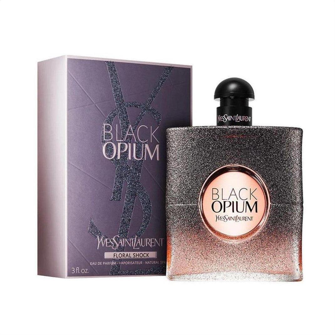 YSL Black Opium Floral Shock Eau De Parfum 90ml - Cosmetics Fragrance Direct-3614271566577