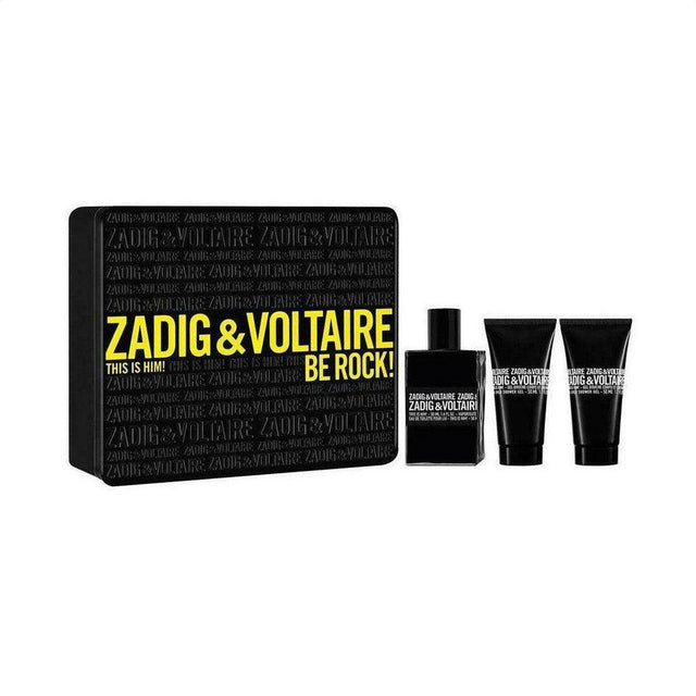 Zadig & Voltaire This Is Him Eau De Toilette 50ml 3 Piece Gift Set - Cosmetics Fragrance Direct-3423474897650